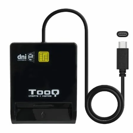 Lector de DNI TooQ TQR-211B/ USB Tipo-C/ Negro - Imagen 8