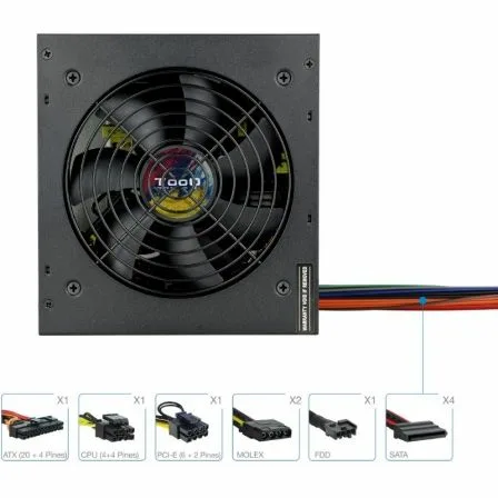 Fuente de Alimentación TooQ TQAPOLO-600SP/ 600W/ Ventilador 14cm - Imagen 9