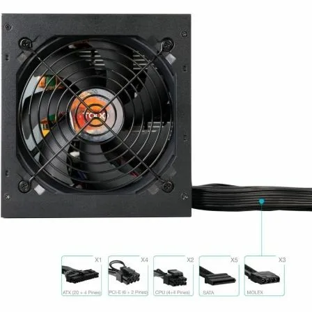 Fuente de Alimentación TooQ TQHELIOS-850SP/ 850W/ Ventilador 12cm/ 80 Plus Bronze - Imagen 6