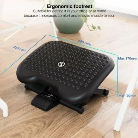 Reposapiés Ajustable/ Inclinable TooQ TQFR0603-B/ 460 x 340mm - Imagen 9