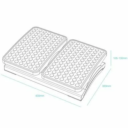 Reposapiés Ajustable/ Inclinable TooQ TQFR0604-B/ 430 x 320 x 105-130 mm - Imagen 6