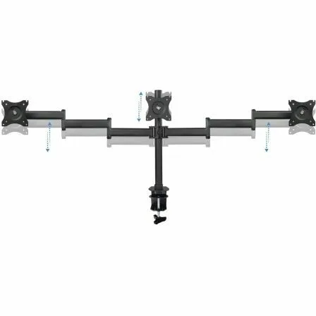 Soporte de Mesa para 3 Monitores TooQ DB1327TN-B/ Giratorio/ Inclinable/ hasta 8kg - Imagen 8