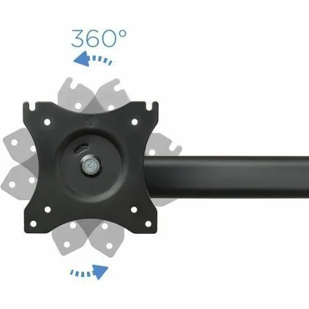Soporte de Mesa para 3 Monitores TooQ DB1327TN-B/ Giratorio/ Inclinable/ hasta 8kg - Imagen 9