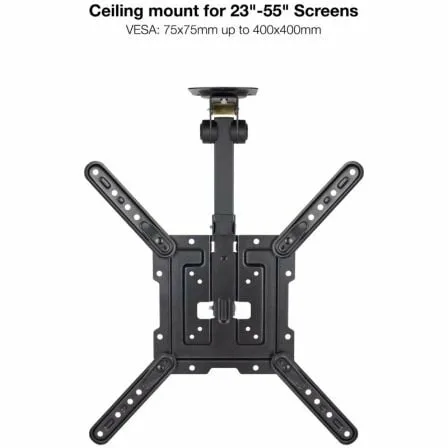 Soporte de Techo Giratorio/ Inclinable TooQ LPCE1123TSLI-B para TV de 23-55"/ hasta 20kg - Imagen 8