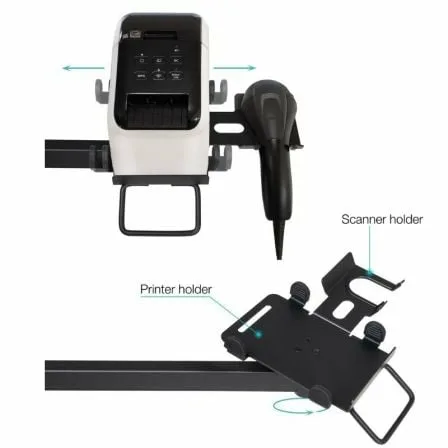 Soporte de Mesa para TPV 2 Monitores TooQ TQPM0003/ Giratorio/ Inclinable/ Rotatorio/ hasta 9kg - Imagen 6