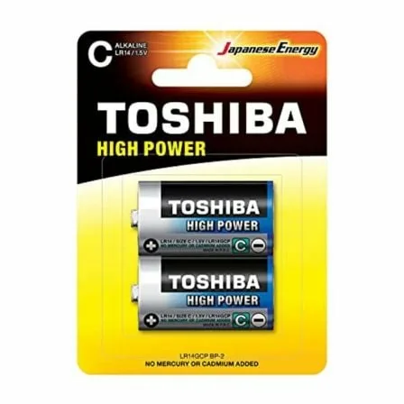 Pack de 2 Pilas C 2 Toshiba LR14/ 1.5V/ Alcalinas - Imagen 5
