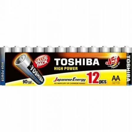 Pack de 12 Pilas AA Toshiba High Power LR6/ 1.5V/ Alcalinas - Imagen 5
