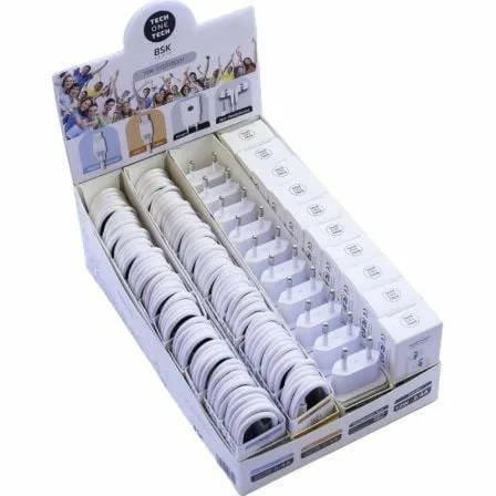 Expositor BSK Tech One TEC2991/ Incluye 10 Cargadores, 20 Cables BASIK y 10 Auriculares - Imagen 8