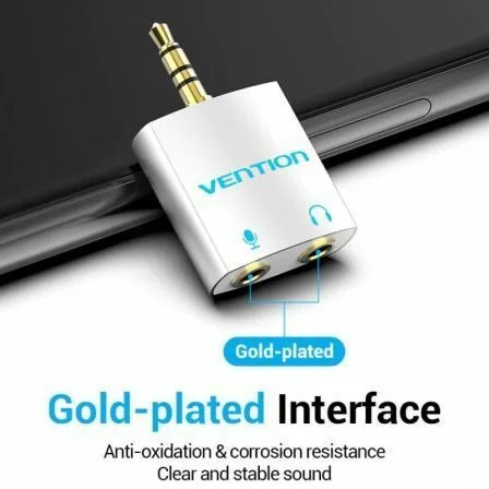 Adaptador Audio Vention BDBW0/ Jack 3.5 Macho - 2x Jack 3.5 Hembra/ Blanco - Imagen 9