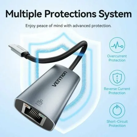 Adaptador USB Tipo-C - RJ45 Vention CFPHB/ 1000Mbps - Imagen 6