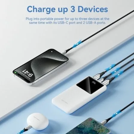 Powerbank 10000mAh Vention FHKB0/ 22.5W/ Negra - Imagen 8