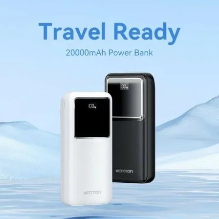 Powerbank 20000mAh Vention FHLW0/ 22.5W/ Blanca - Imagen 8