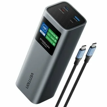 Powerbank 27000mAh Vention FKEH0/ 140W/ Gris - Imagen 4