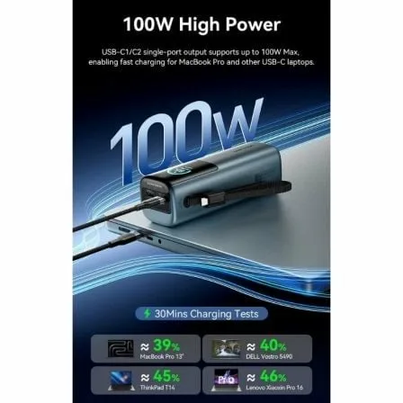 Powerbank 20000mAh Vention FKFH0/ 165W/ Gris/ Incluye Cable USB Tipo-C - Imagen 6
