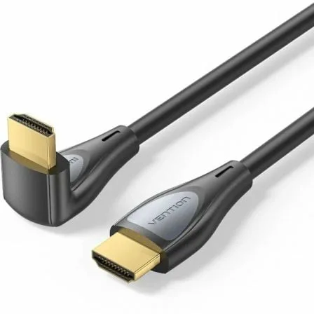 Cable HDMI 2.0 4K Acodado Vention ALRBG/ HDMI Macho - HDMI Macho/ 1.5m/ Negro - Imagen 3