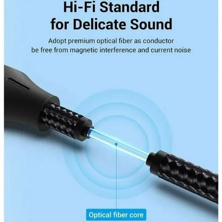 Cable de Audio de Fibra óptica Vention BAVHN/ 15m/ Gris - Imagen 6