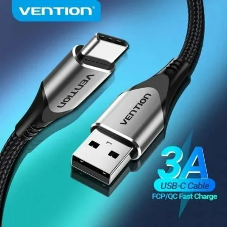 Cable USB 2.0 Tipo-C Vention CODHF/ USB Macho - USB Tipo-C Macho/ 480Mbps/ 1m/ Gris - Imagen 9