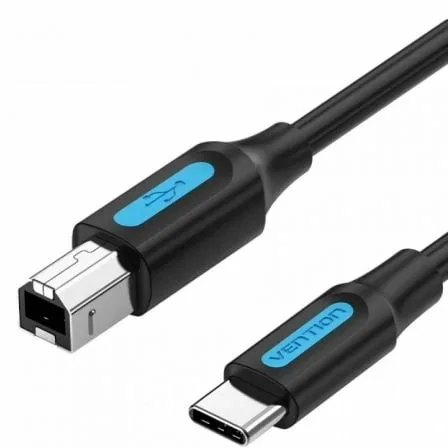 Cable USB 2.0 Impresora Vention CQUBG/ USB Tipo-B Macho - USB Tipo-C Macho/ 480Mbps/ 1.5m/ Negro - Imagen 5
