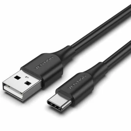Cable USB 2.0 Tipo-C Vention CTHBD/ USB Tipo-C Macho - USB Macho/ 480Mbps/ 50cm/ Negro - Imagen 3