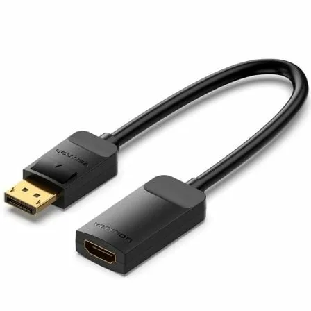 Cable Conversor Vention HBZBB/ DisplayPort Macho - HDMI 4K Hembra/ 15cm/ Negro - Imagen 7