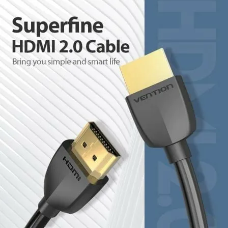 Cable HDMI 2.0 4K Portatil Vention AAIBI/ HDMI Macho - HDMI Macho/ 3m/ Negro - Imagen 8