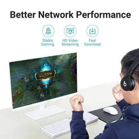 Cable de Red RJ45 UTP Vention IBIBG Cat.6A/ 1.5m/ Negro - Imagen 9