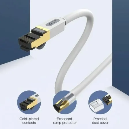 Cable de Red RJ45 SFTP Vention ICDHF Cat.7/ 1m/ Gris - Imagen 6