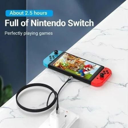 Cable USB 2.0 Tipo-C Vention TAEHG/ USB Tipo-C Macho - USB Tipo-C Macho/ Hasta 100W/ 480Mbps/ 1.5m/ Gris - Imagen 9