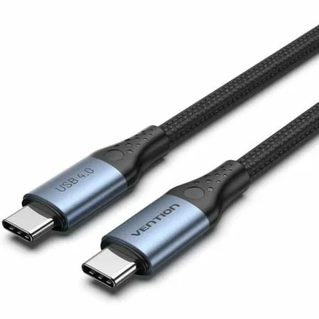 Cable USB 4.0 Tipo-C 5A Vention TAVHF/ USB Tipo-C Macho - USB Tipo-C Macho/ Hasta 240W/ 40Gbps/ 1m/ Gris - Imagen 7