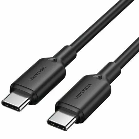 Cable USB 2.0 Tipo-C 3A Vention TRCBH/ USB Tipo-C Macho - USB Tipo-C Macho/ Hasta 60W/ 480Mbps/ 2m/ Negro - Imagen 7