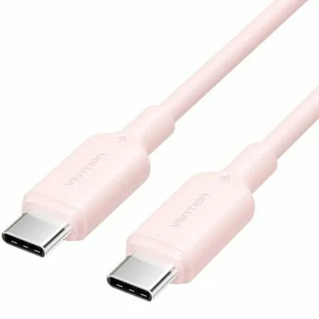 Cable USB 2.0 Tipo-C 3A Vention TRCPF/ USB Tipo-C Macho - USB Tipo-C Macho/ Hasta 60W/ 480Mbps/ 1m/ Rosa - Imagen 7