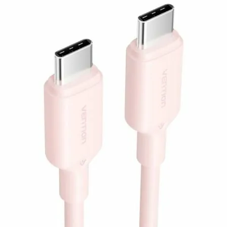 Cable USB 2.0 Tipo-C 3A Vention TRCPF/ USB Tipo-C Macho - USB Tipo-C Macho/ Hasta 60W/ 480Mbps/ 1m/ Rosa - Imagen 8