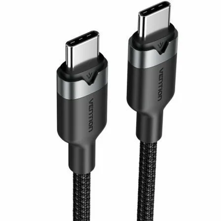Cable USB 2.0 Tipo-C 3A Vention TRDBH/ USB Tipo-C Macho - USB Tipo-C Macho/ Hasta 60W/ 480Mbps/ 2m/ Negro - Imagen 8