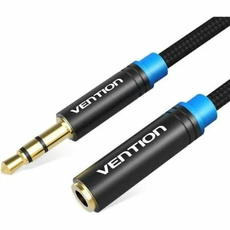 Cable Estéreo Vention VAB-B06-B500-M/ Jack 3.5 Macho - Jack 3.5 Hembra/ 5m/ Negro - Imagen 5