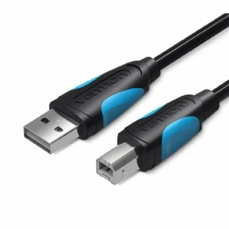 Cable USB 2.0 Impresora Vention VAS-A16-B150/ USB Tipo-B Macho - USB Macho/ 480Mbps/ 1.5m/ Negro - Imagen 5