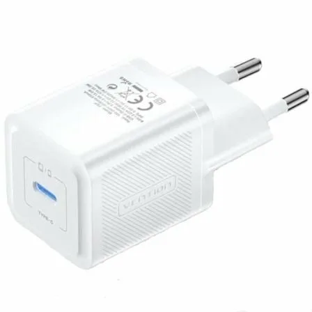 Cargador de Pared GaN Vention FEPW0-EU/ 1xUSB Tipo-C/ 20W - Imagen 7