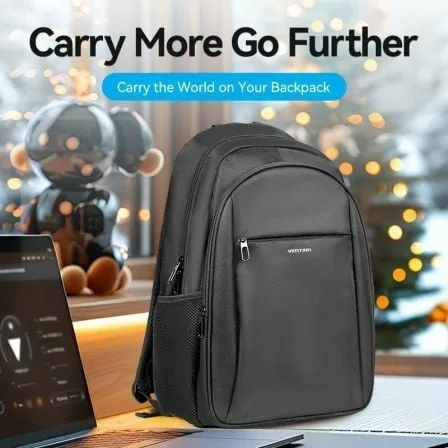 Mochila Vention KRMB0 para Portátiles hasta 15.6"/ 20L/ Negra - Imagen 2