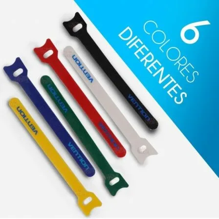 Tira Organizadora de Cables Vention KAC00/ 15cm/ Pack de 6 - Imagen 9
