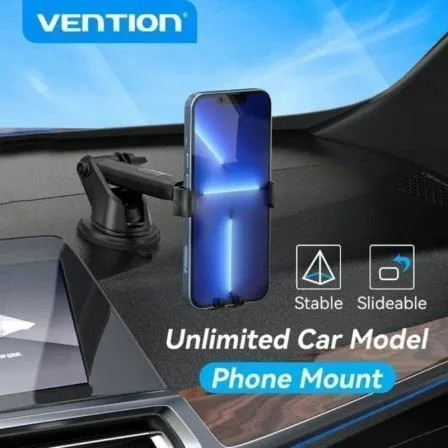 Soporte de Smartphone para Coche Vention KCOB0/ Negro - Imagen 8