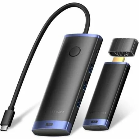 Adaptador/Transmisor de vídeo inalámbrico USB Tipo-C 3.2 - HDMI Vention TPVBB/ 60W - Imagen 4