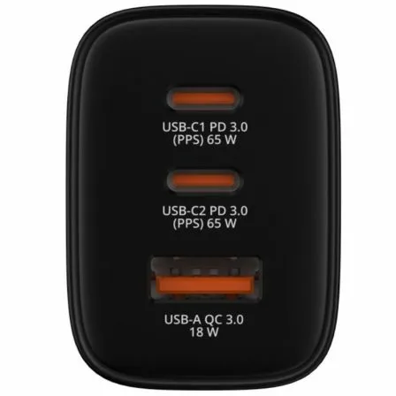 Cargador de Pared GaN Verbatim Essentials/ 2xUSB Tipo-C/ 1xUSB/ 65W - Imagen 5