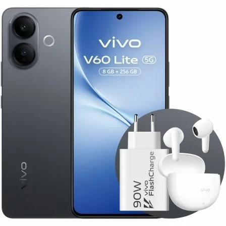 Smartphone Vivo V60 Lite 8GB/ 256GB/ 6.77"/ 5G/ Negro/ Incluye Cargador 90W y Buds - Imagen 4