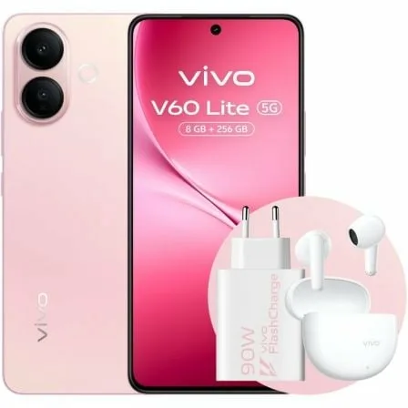Smartphone Vivo V60 Lite 8GB/ 256GB/ 6.77"/ 5G/ Rosa/ Incluye Cargador 90W y Buds - Imagen 4