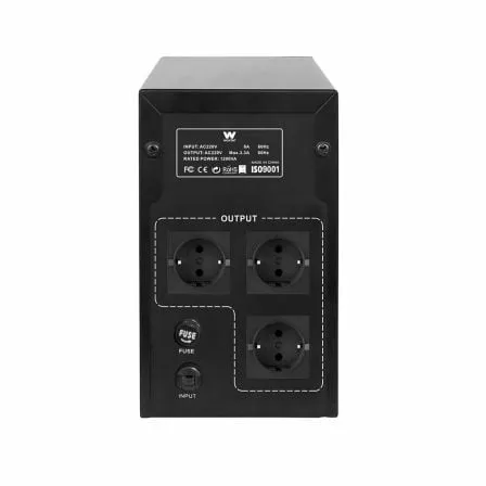 SAI Línea Interactiva Woxter UPS 1200 VA/ 1200VA-720W/ 3 Salidas/ Formato Torre - Imagen 2