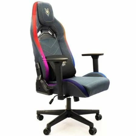 Silla Gaming Woxter Stinger Station Elite/ Luces LED/ Dorada y Plata - Imagen 2