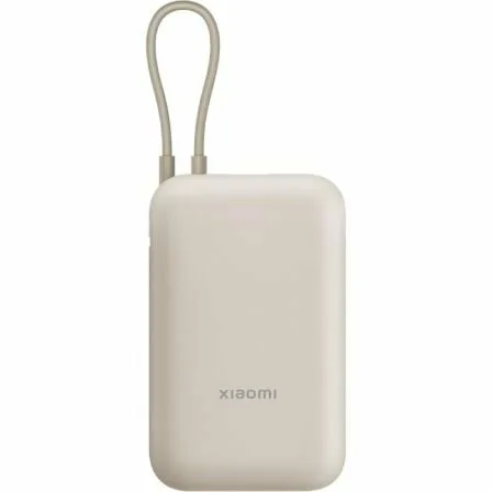 Powerbank 20000mAh Xiaomi 33W Power Bank Integrated Cable/ 33W/ Beige/ Incluye Cable USB Tipo-C