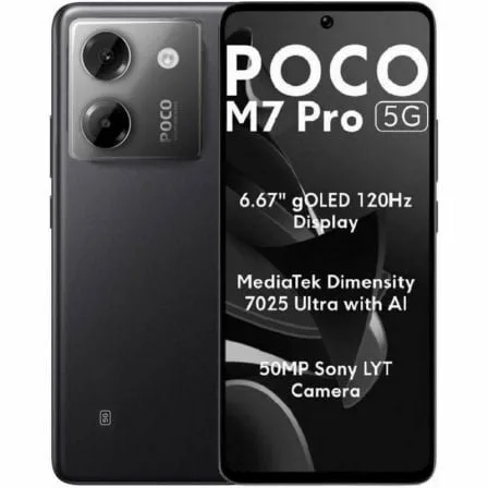 Smartphone Xiaomi POCO M7 Pro 8GB/ 256GB/ 6.67"/ 5G/ Negro - Imagen 3