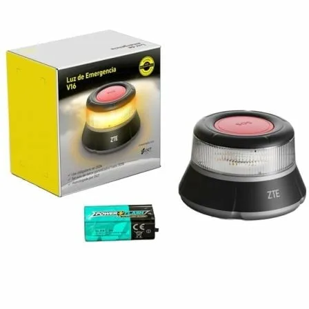 Luz baliza de emergencia para coche ZTE E1 V16/ Homologada/ Base Imantada/ Geolocalizable/ Funciona a Pilas - Imagen 4