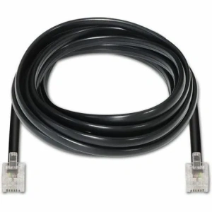 Cable de Teléfono RJ11 6P4C Aisens A143-0320/ 3m/ Negro
