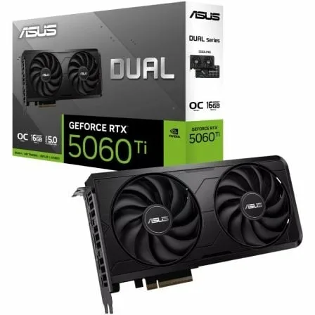 Tarjeta Gráfica Asus Dual GeForce RTX 5060 Ti EVO OC/ 16GB GDDR7